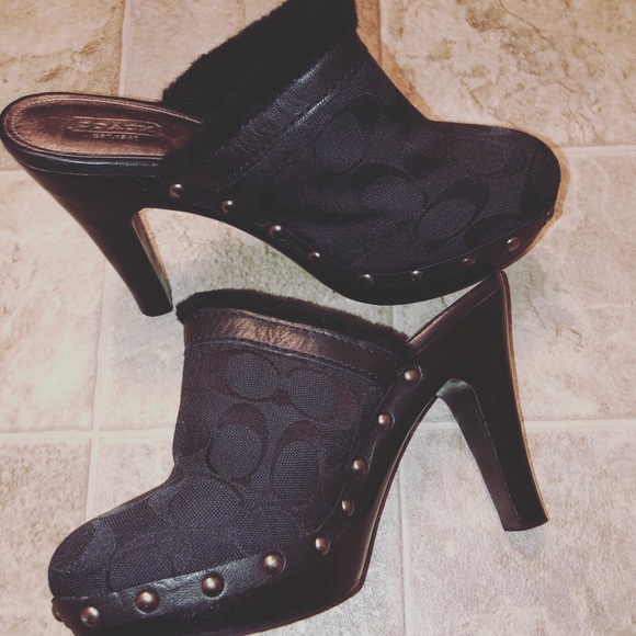 Georgia style black coach mules. Preowned. - Picture 2 of 8